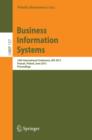 Image for Business information systems: 13th International Conference, BIS 2010, Berlin, Germany, May 3-5, 2010, proceedings