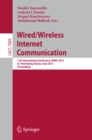 Image for Wired/Wireless Internet Communication: 11th International Conference, WWIC 2013, St. Petersburg, Russia, June 5-7, 2013. Proceedings