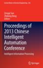 Image for Proceedings of 2013 Chinese Intelligent Automation Conference
