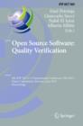 Image for Open Source Software: Quality Verification: 9th IFIP WG 2.13 International Conference, OSS 2013, Koper-Capodistria, Slovenia, June 25-28, 2013, Proceedings