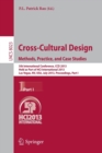 Image for Cross-cultural design  : methods, practice, and case studiesPart I