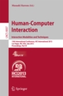 Image for Human-Computer Interaction: Interaction Modalities and Techniques: 15th International Conference, HCI International 2013, Las Vegas, NV, USA, July 21-26, 2013, Proceedings, Part IV : 8007