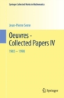 Image for Oeuvres - Collected Papers IV : 1985 - 1998