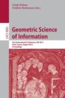 Image for Geometric science of information  : first international conference, GSI 2013, Paris, France, August 28-30, 2013, proceedings