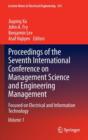 Image for Proceedings of the Seventh International Conference on Management Science and Engineering Management