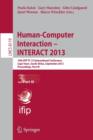 Image for Human-Computer Interaction -- INTERACT 2013 : 14th IFIP TC 13 International Conference, Cape Town, South Africa, September 2-6, 2013, Proceedings, Part III