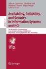 Image for Availability, Reliability, and Security in Information Systems and HCI : IFIP WG 8.4, 8.9, TC 5 International Cross-Domain Conference, CD-ARES 2013, Regensburg, Germany, September 2-6, 2013, Proceedin