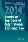 Image for European yearbook of international economic law 2014 : 5