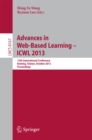 Image for Advances in Web-Based Learning -- ICWL 2013: 12th International Conference, Kenting, Taiwan, October 6-9, 2013, Proceedings