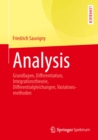 Image for Analysis: Grundlagen, Differentiation, Integrationstheorie, Differentialgleichungen, Variationsmethoden