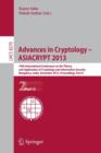 Image for Advances in Cryptology -- ASIACRYPT 2013