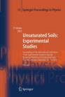 Image for Unsaturated Soils: Experimental Studies : Proceedings of the International Conference &quot;From Experimental Evidence towards Numerical Modeling of Unsaturated Soils&quot;, Weimar, Germany, September 18-19, 20
