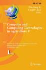 Image for Computer and Computing Technologies in Agriculture : 5th IFIP TC 5, SIG 5.1 International Conference, CCTA 2011, Beijing, China, October 29-31, 2011, Proceedings, Part I