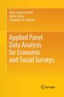 Image for Applied Panel Data Analysis for Economic and Social Surveys