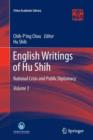 Image for English Writings of Hu Shih : National Crisis and Public Diplomacy (Volume 3)