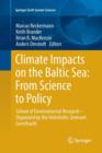 Image for Climate Impacts on the Baltic Sea: From Science to Policy