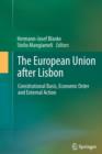 Image for The European Union after Lisbon : Constitutional Basis, Economic Order and External Action