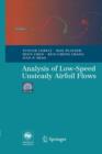 Image for Analysis of low-speed unsteady airfoil flows