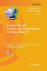 Image for Computer and Computing Technologies in Agriculture VI : 6th IFIP TC WG 5.14 International Conference, CCTA 2012, Zhangjiajie, China, October 19-21, 2012, Revised Selected Papers, Part II