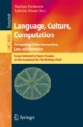 Image for Language, Culture, Computation: Computing for the Humanities, Law, and Narratives: Essays Dedicated to Yaacov Choueka on the Occasion of His 75 Birthday, Part II