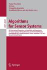 Image for Algorithms for Sensor Systems : 9th International Symposium on Algorithms and Experiments for Sensor Systems, Wireless Networks and Distributed Robotics, ALGOSENSORS 2013, Sophia Antipolis, France, Se