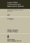 Image for Modern Analysis of Value Theory : 207