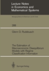 Image for Estimation of Macroeconomic Disequilibrium Models with Regime Classification Information