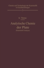 Image for Analytische Chemie Der Plaste (Kunststoff-analyse)