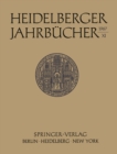 Image for Heidelberger Jahrbucher. : 11