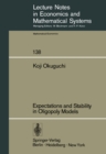 Image for Expectations and Stability in Oligopoly Models