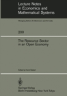 Image for Resource Sector in an Open Economy : 200