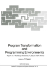 Image for Program Transformation and Programming Environments: Report on a Workshop, Munich, Germany, 12 to 16 September 1983