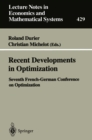 Image for Recent Developments in Optimization: Seventh French-German Conference on Optimization : 429