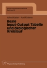 Image for Reale Input-output Tabelle Und Okologischer Kreislauf