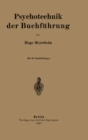 Image for Psychotechnik der Buchfuhrung