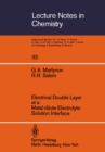 Image for Electrical Double Layer at a Metal-dilute Electrolyte Solution Interface