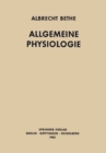 Image for Allgemeine Physiologie