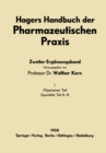 Image for Hagers Handbuch Der Pharmazeutischen Praxis: Fur Apotheker, Arzneimittelhersteller, Drogisten, Arzte Und Medizinalbeamte