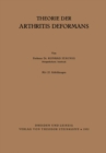 Image for Theorie der Arthritis Deformans