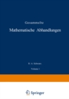 Image for Gesammelte Mathematische Abhandlungen: Erster Band