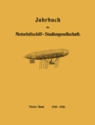 Image for Jahrbuch Der Motorluftschiff-studiengesellschaft: Vierter Band 1910-1911