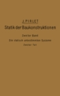 Image for Kompendium Der Statik Der Baukonstruktionen: Zweiter Band: Die Statisch Unbestimmten Systeme