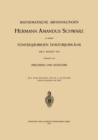 Image for Mathematische Abhandlungen Hermann Amandus Schwarz