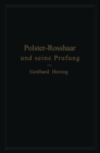 Image for Polster-Rosshaar und seine Prufung: Eine Anleitung zur Untersuchung und Bewertung von Polster-Rosshaar