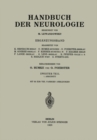 Image for Handbuch der Neurologie: Erganzungsband Zweiter Teil 1. Abschnitt