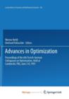 Image for Advances in Optimization