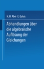 Image for Abhandlungen Uber Die Algebraische Auflosung Der Gleichungen