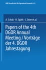 Image for Vortrage der Jahrestagung 1974 DGOR Papers of the Annual Meeting : 1974