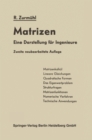 Image for Matrizen: Eine Darstellung fur Ingenieure