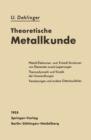 Image for Theoretische Metallkunde